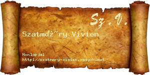 Szatmáry Vivien névjegykártya