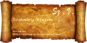 Szatmáry Vivien névjegykártya