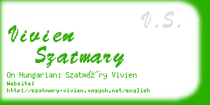 vivien szatmary business card